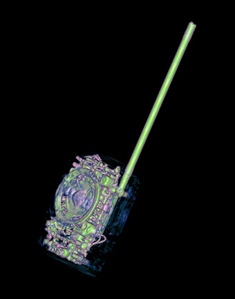 Illustration for article titled CT Scanner Bares Apple Notebook, PS3, and Big Mac to Their Core